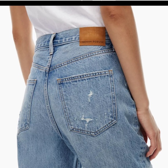 NWT Denim Forum Boyfriend High Rise Loose jeans - 28L, 27W (fits like 28) - Picture 3 of 10